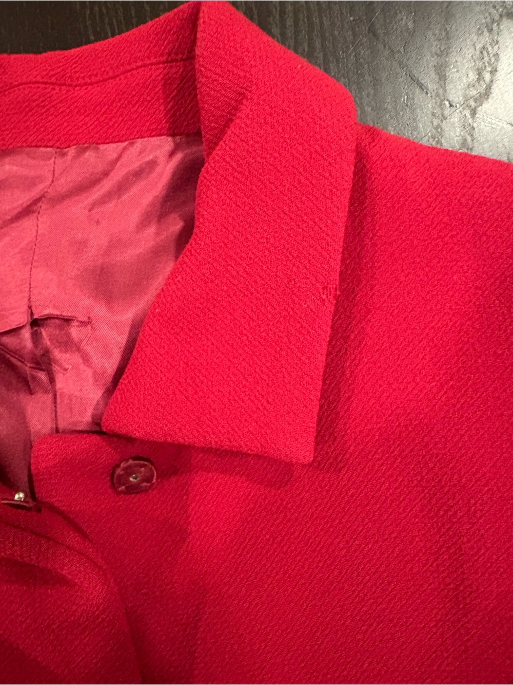 J. Crew Red Wool-Blend Single-Breasted Coat - Picture 10 of 14